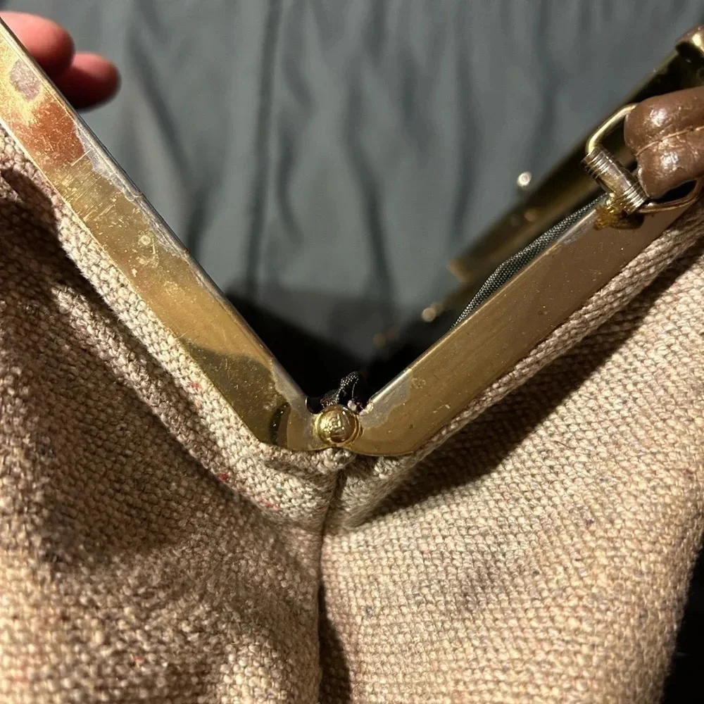 Vintage Caron of Houston Beaded Cornucopia Purse